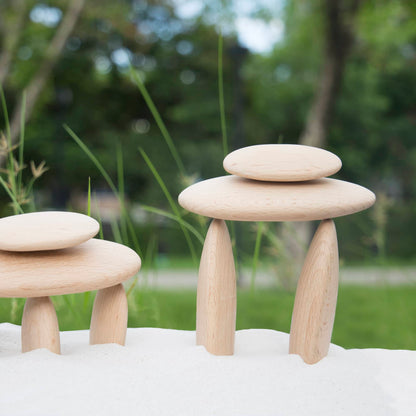 Wood Stackers - River Stones