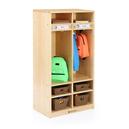 2-Section Locker - Solid Maple