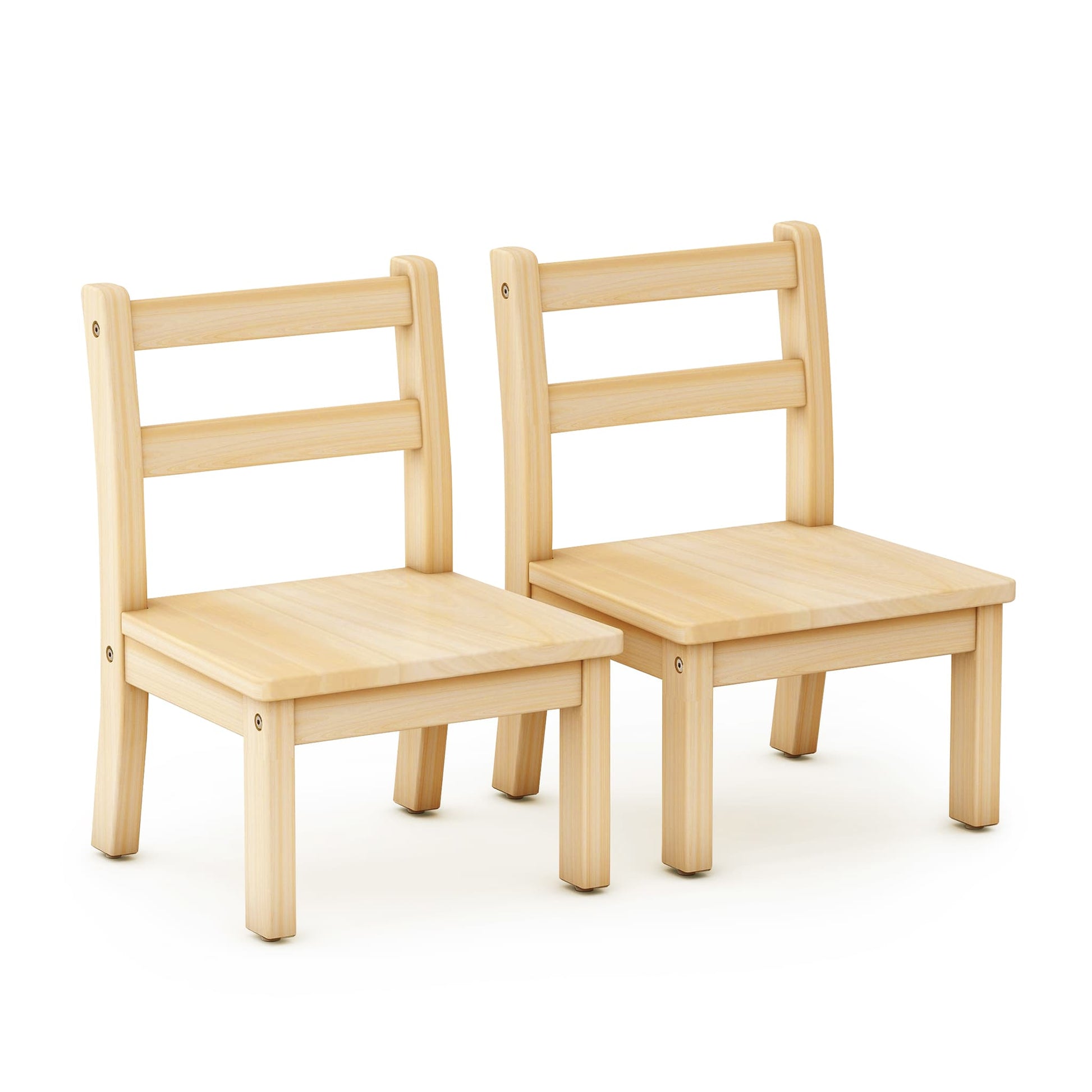 EdQ Hardwood Chairs - Set of 2 - 8" Seat