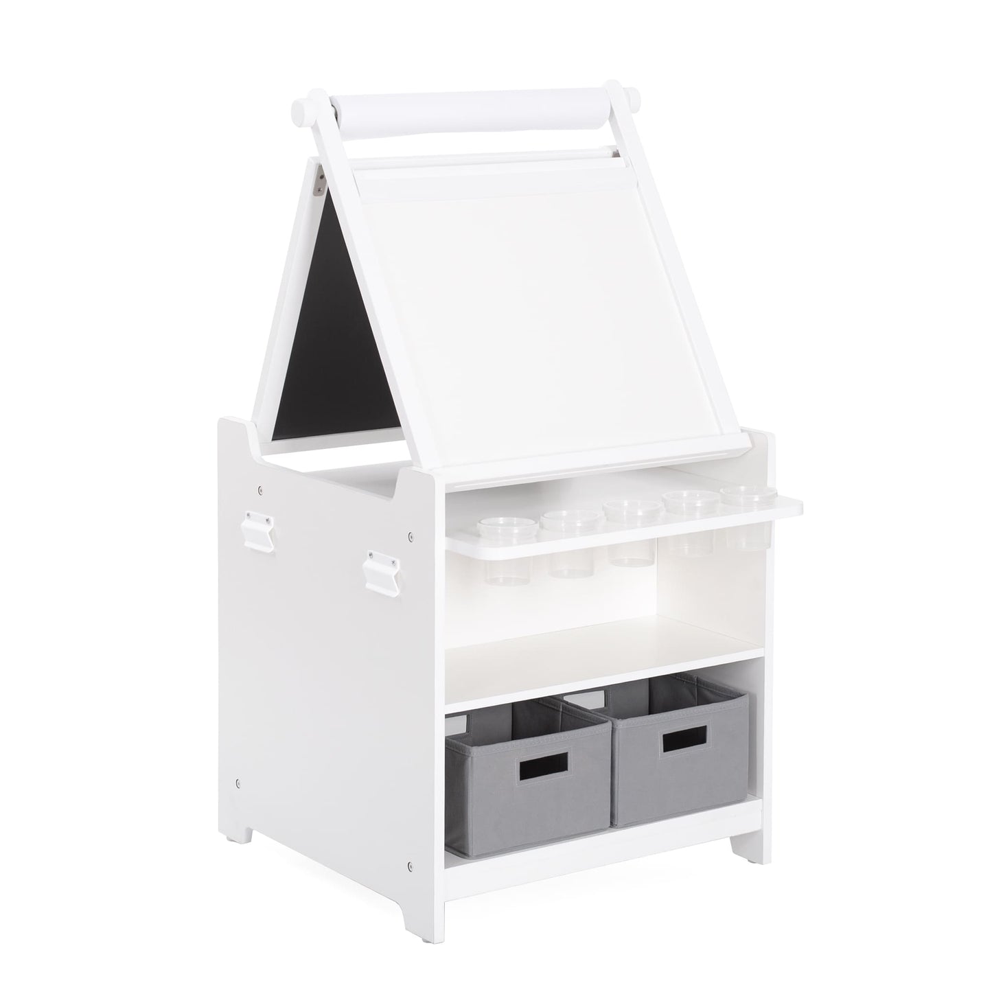 Kids' Desk to Easel Art Cart