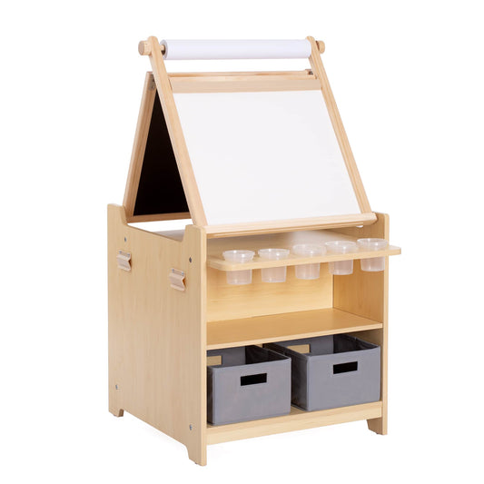 Kids' Desk to Easel Art Cart