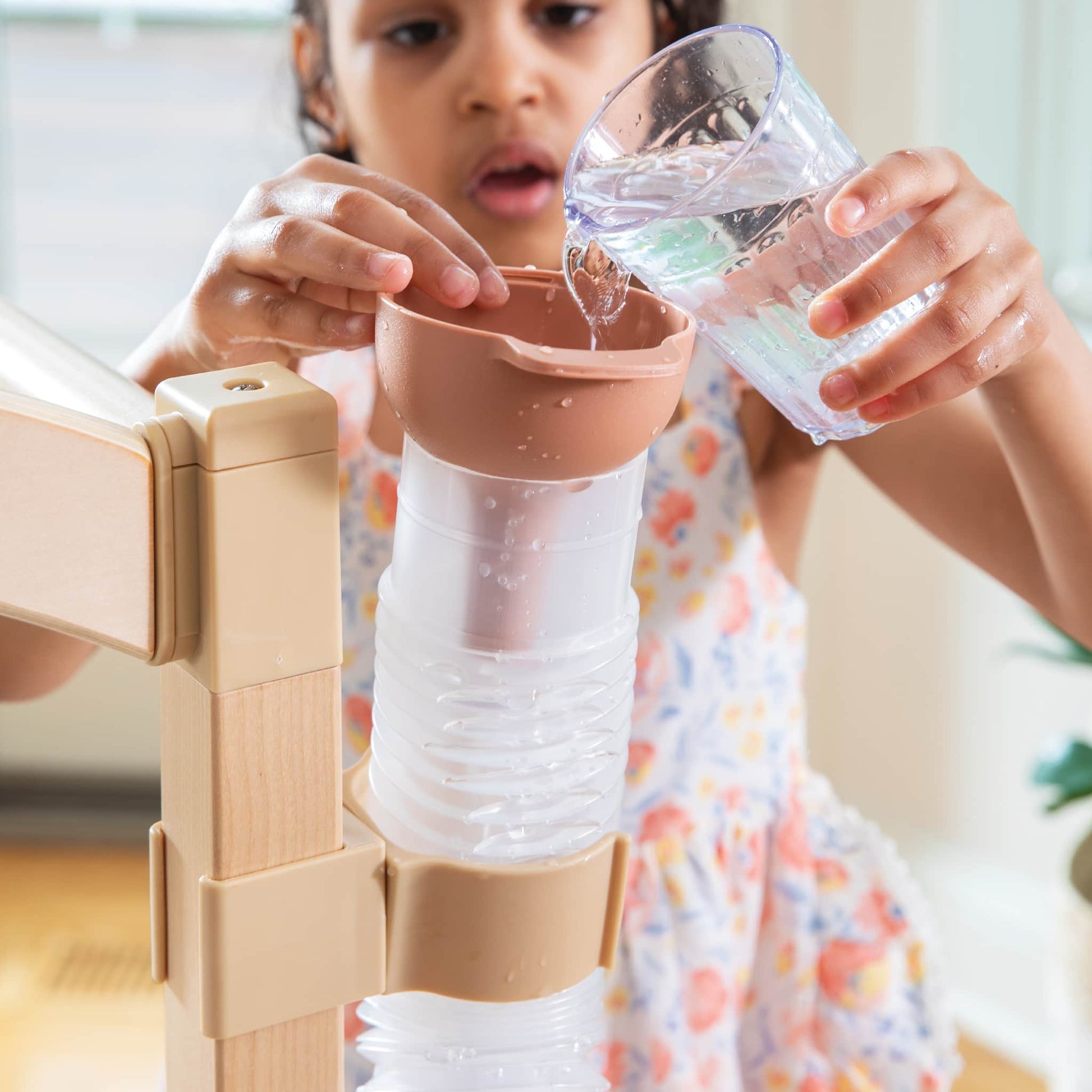 Sensory System - Table with Canopy, Tubes, Clips and Easel