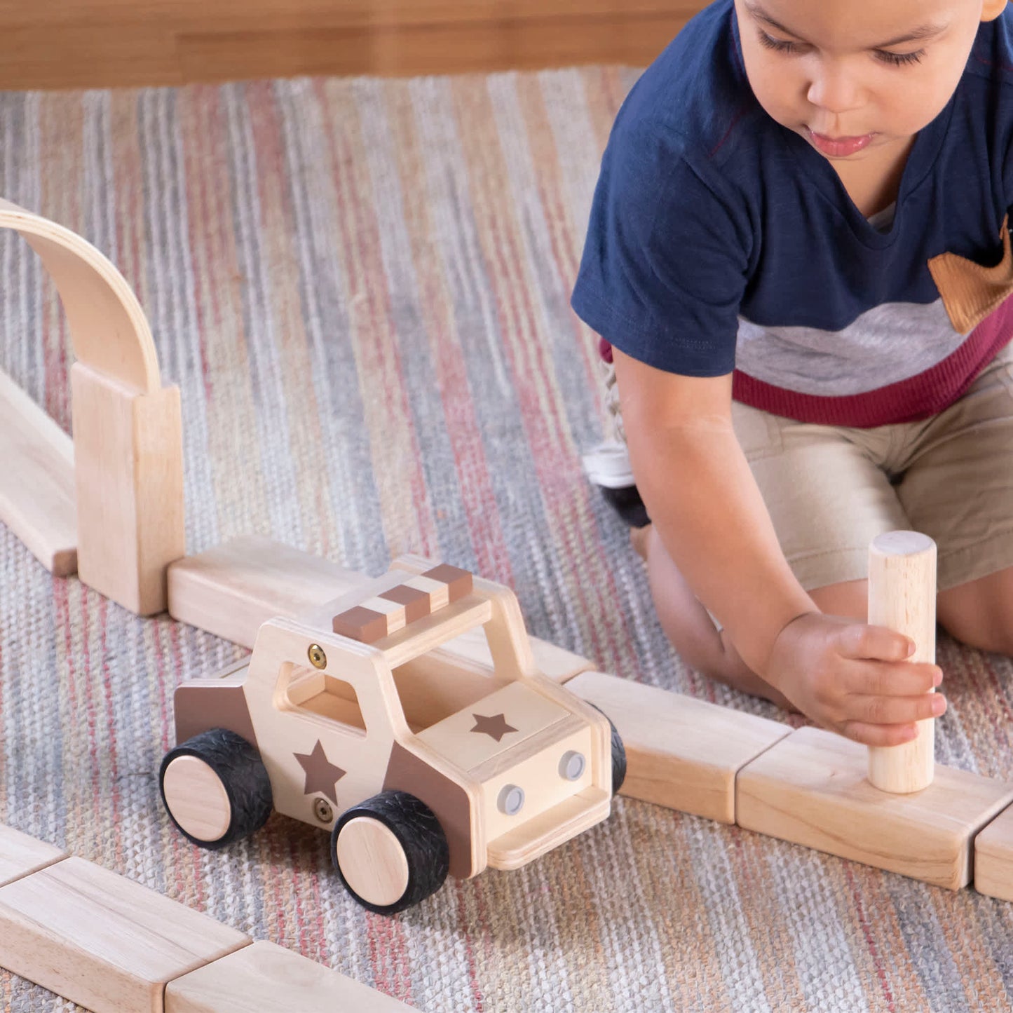 Wooden Police Car