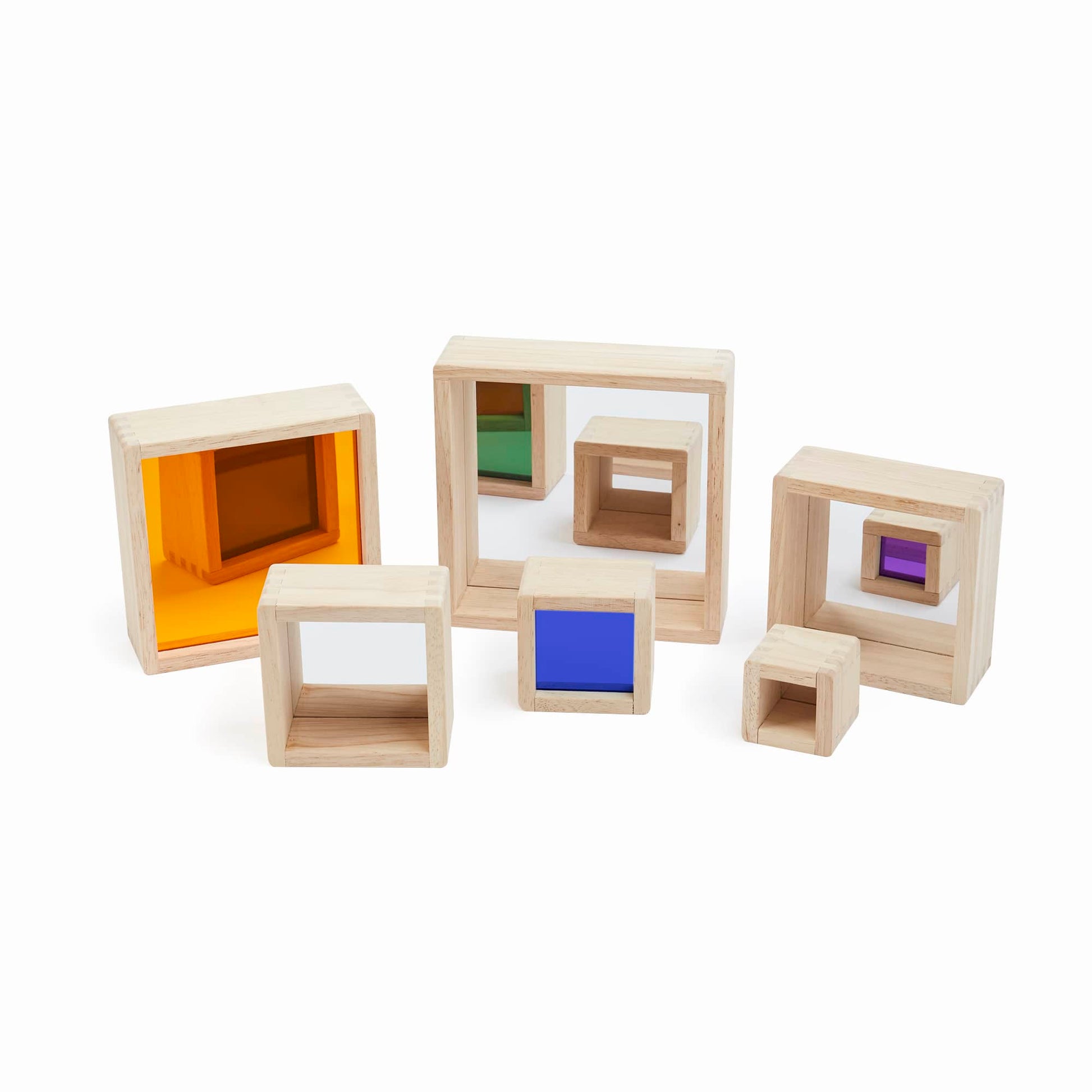 Nesting Pyramid Mirror Set