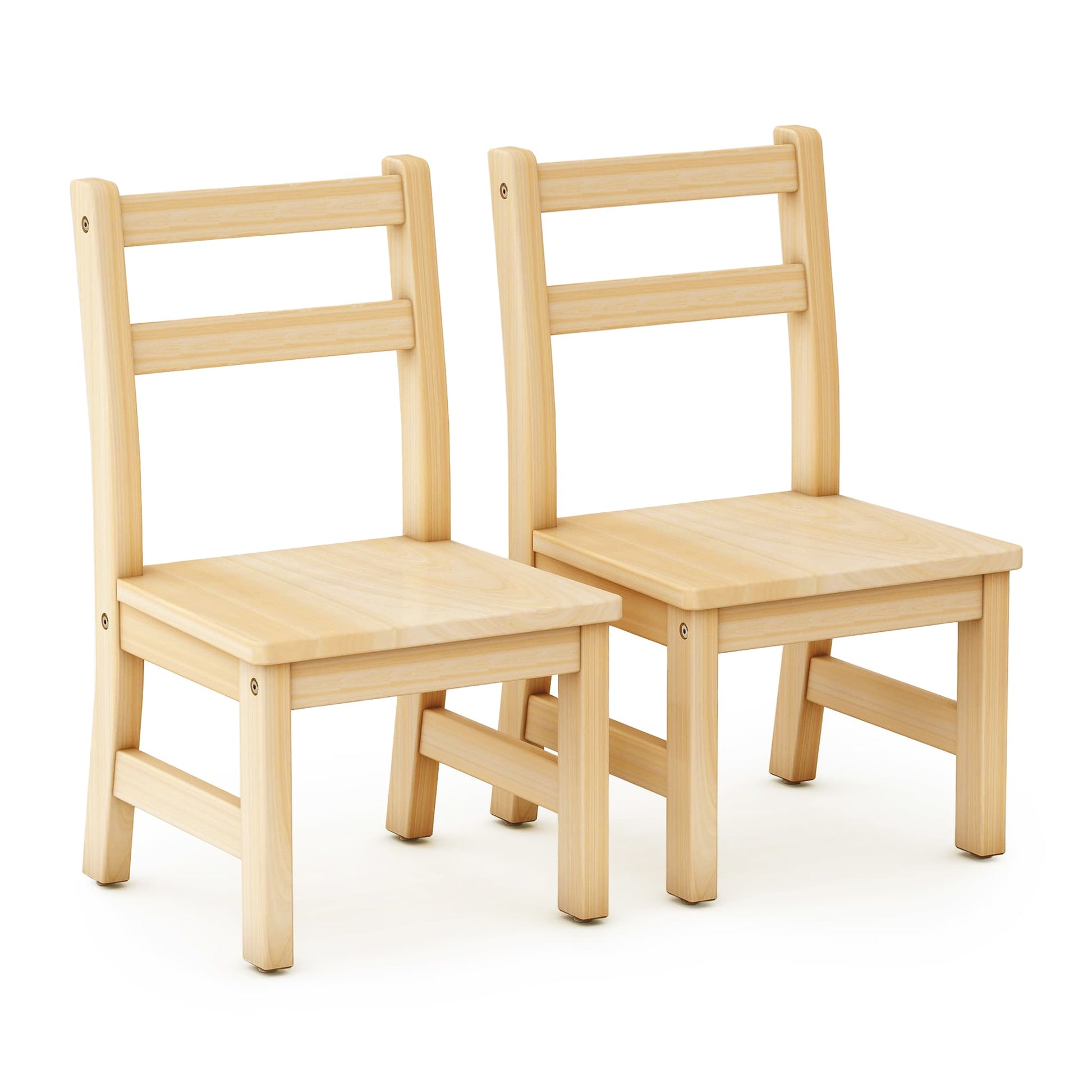 EdQ Hardwood Chairs - Set of 2 - 10" Seat