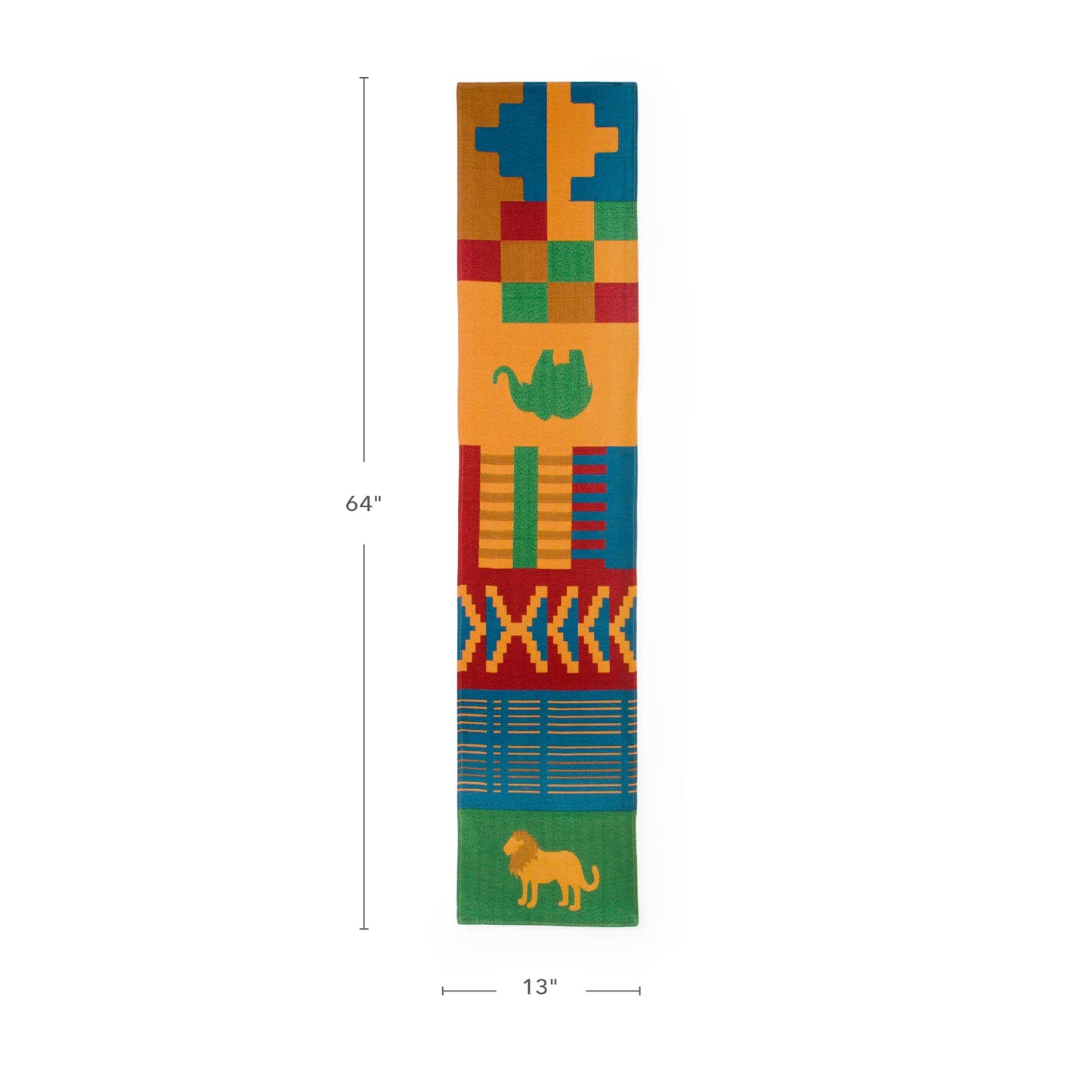 African Decorative Runner - 64" x 13"