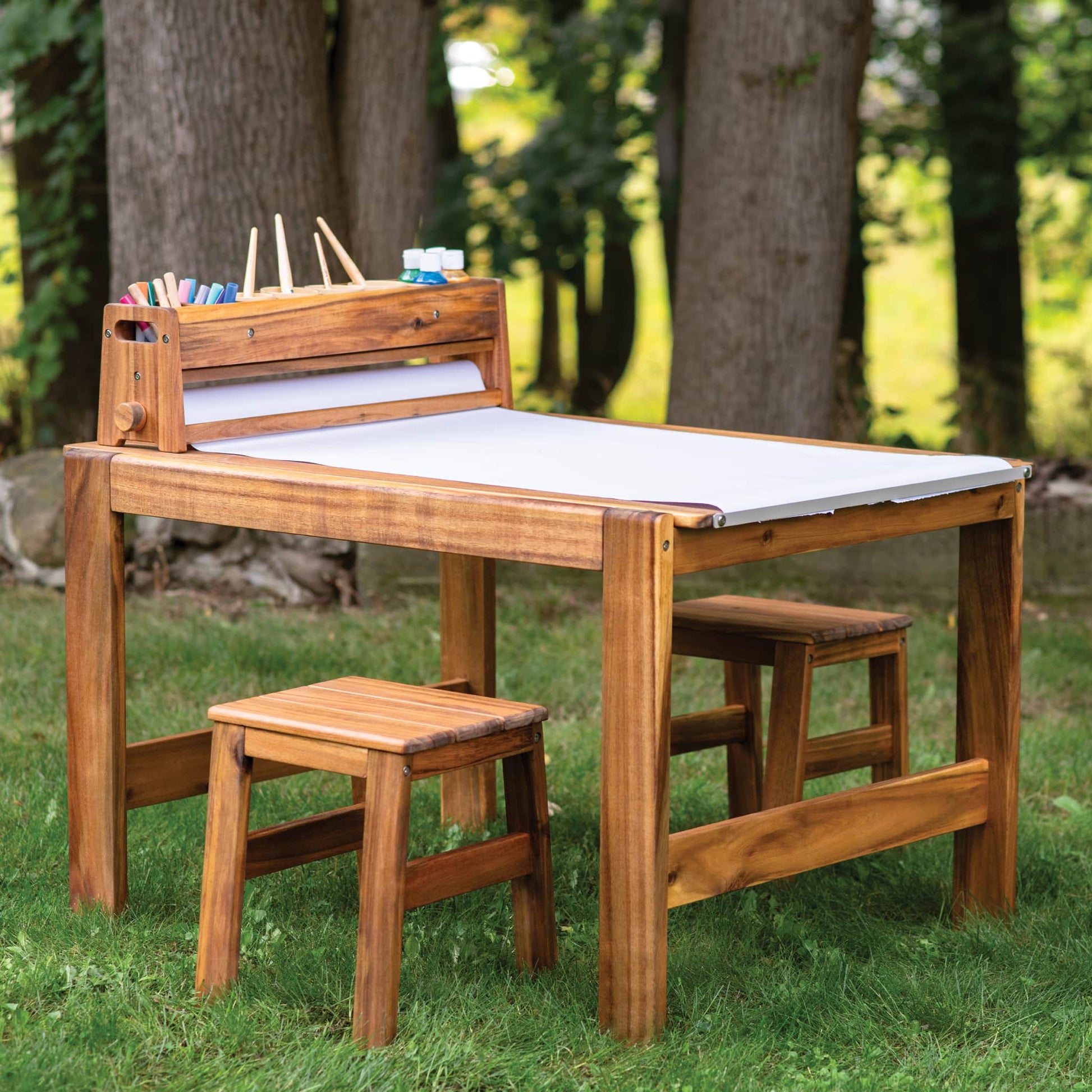Acadia Outdoor Art Activity Table and Stool Set