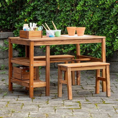 Martha Stewart Kids' Outdoor Craft Table and Bench Set
