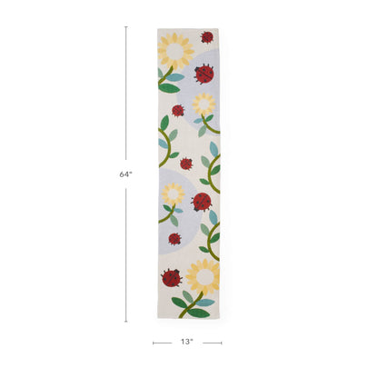 Bugs and Buds Decorative Runner - 64" x 13"
