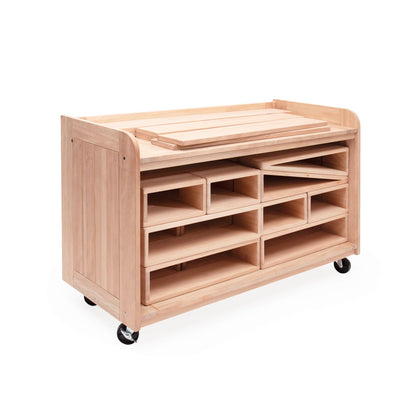 Outdoor Hollow Blocks Storage Cart