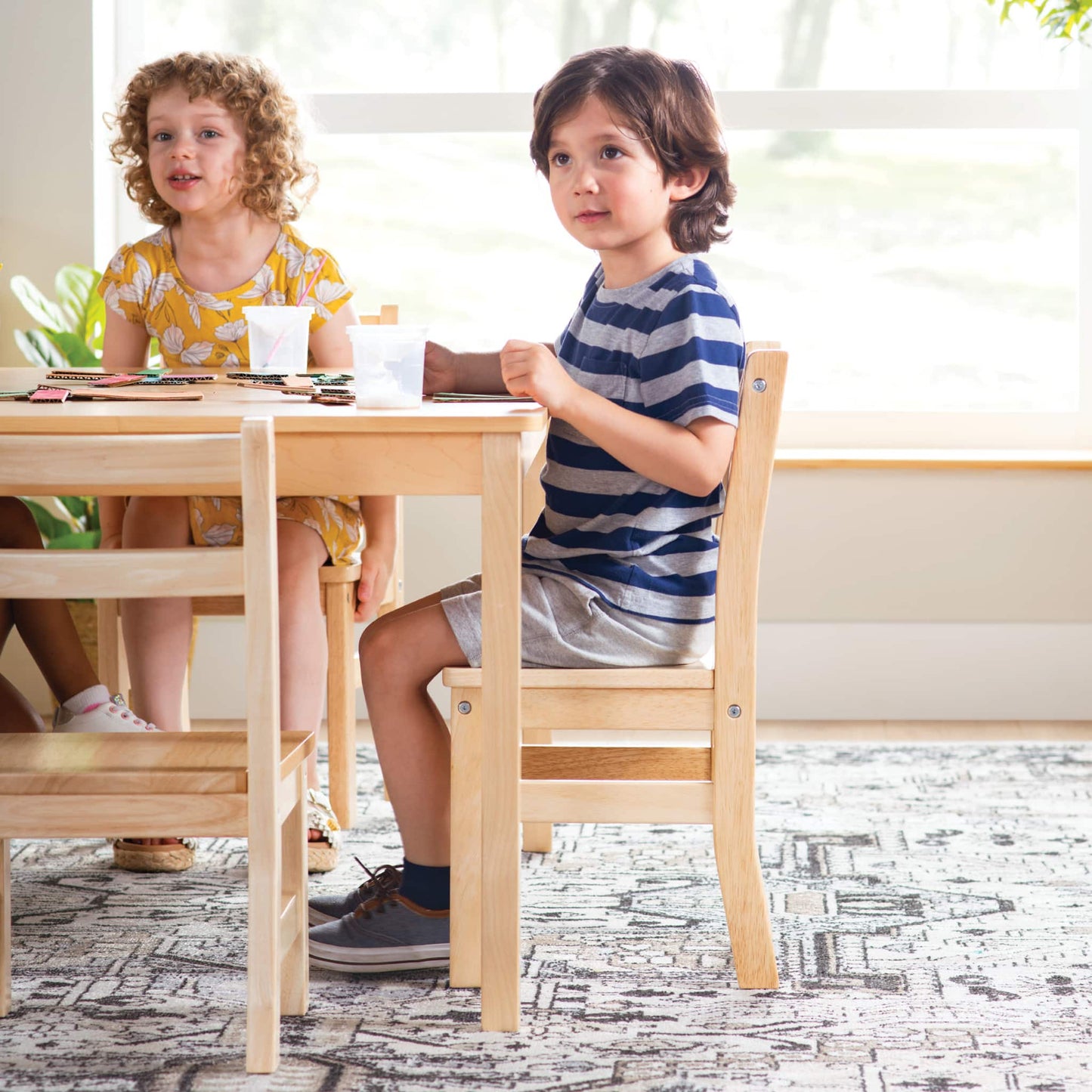 EdQ Hardwood Chairs - Set of 2 - 10" Seat