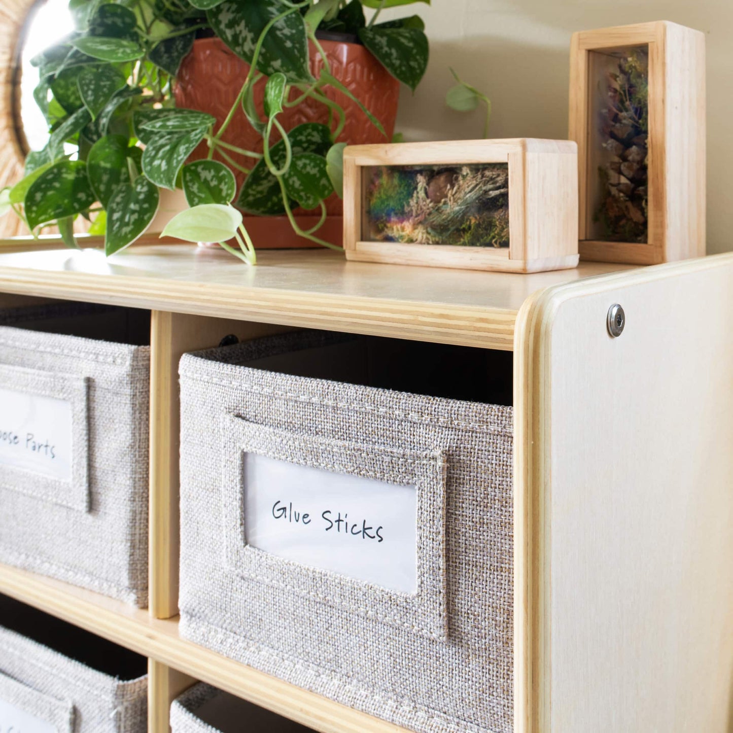 EdQ 8 Cubby Bin Storage Organizer - 30"