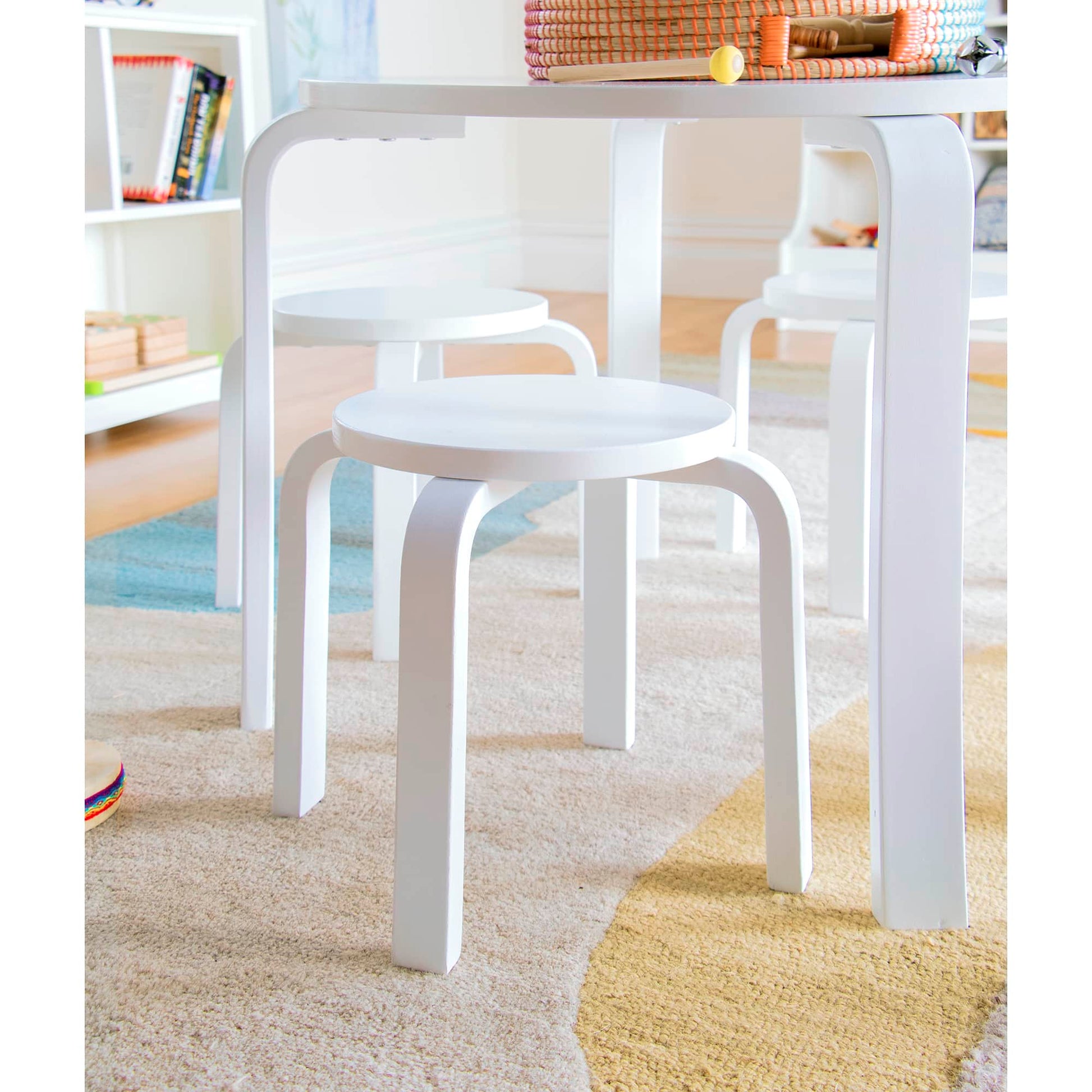 Nordic Toddler Table and Stool Set