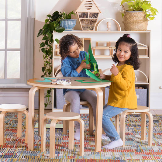 Nordic Toddler Table and Stool Set