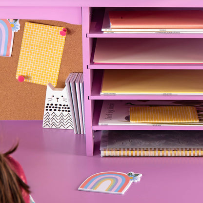 Kids' Media Desk, Hutch and Chair Set