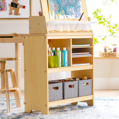 Design Studio - 3 in 1 Art Table, Drafting Table, Easel, and Stool