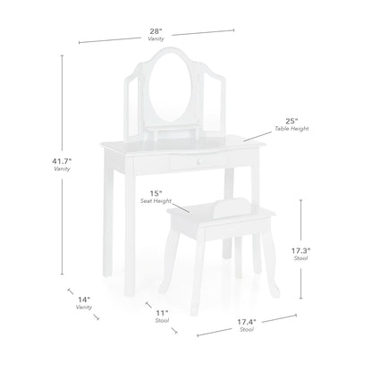 Kids' Vanity and Stool