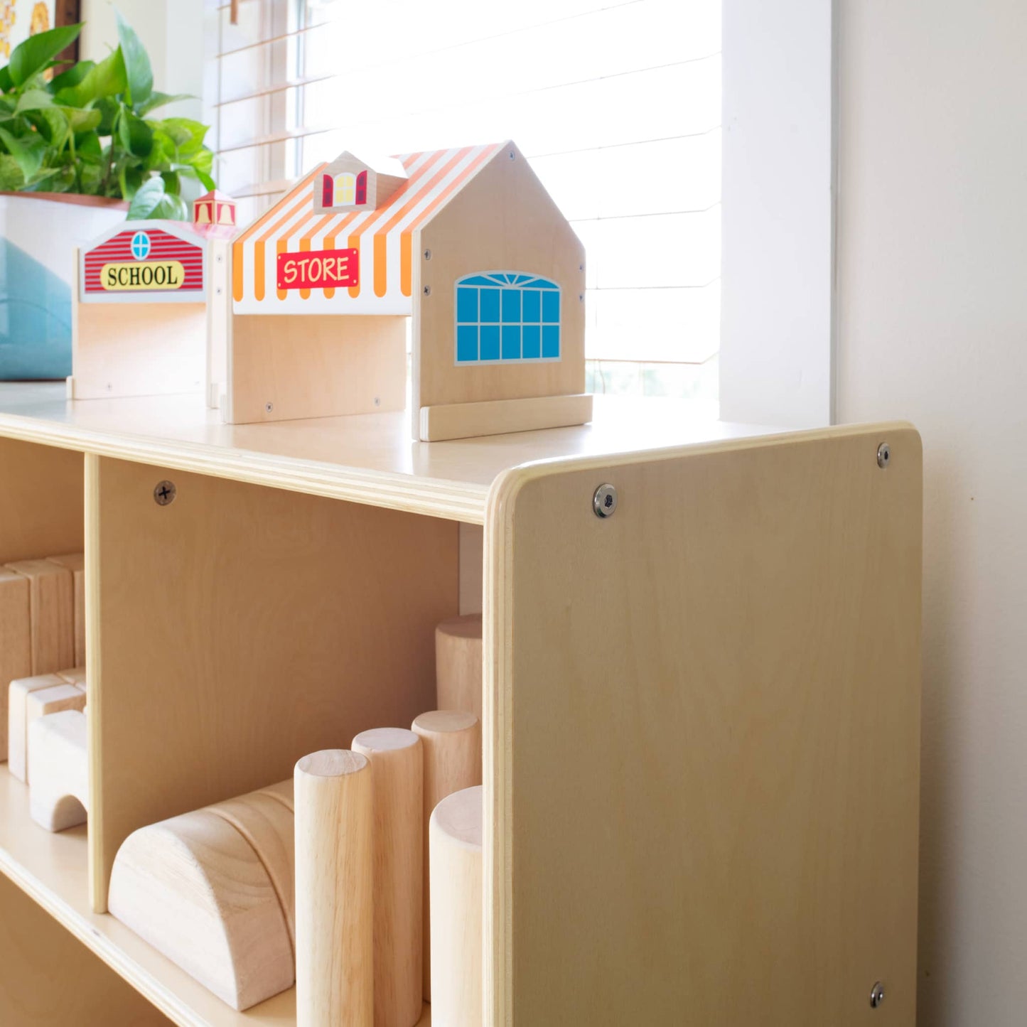 EdQ 3-Shelf 8-Compartment Storage with Bins - 36"