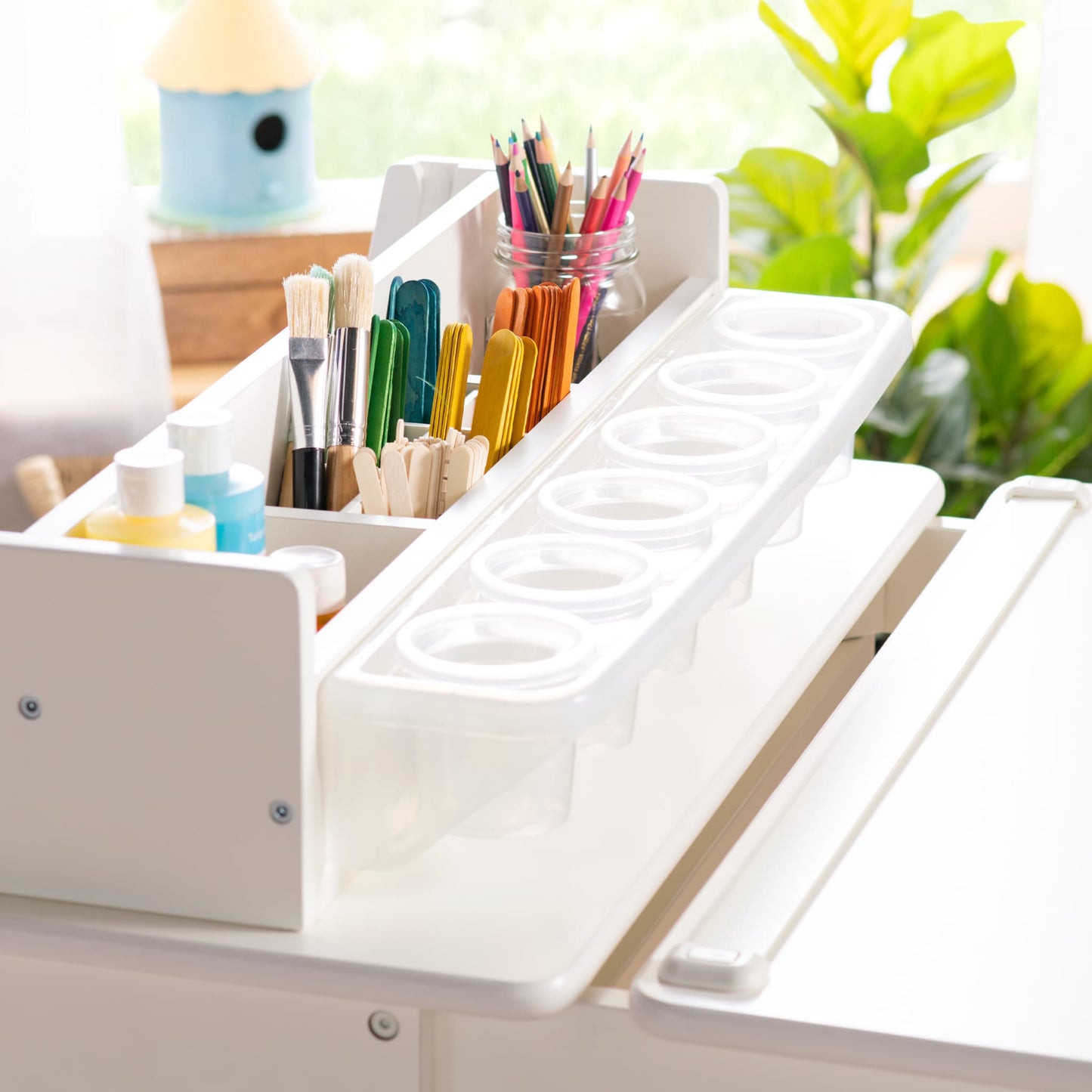 Design Studio - 3 in 1 Art Table, Drafting Table, Easel, and Stool