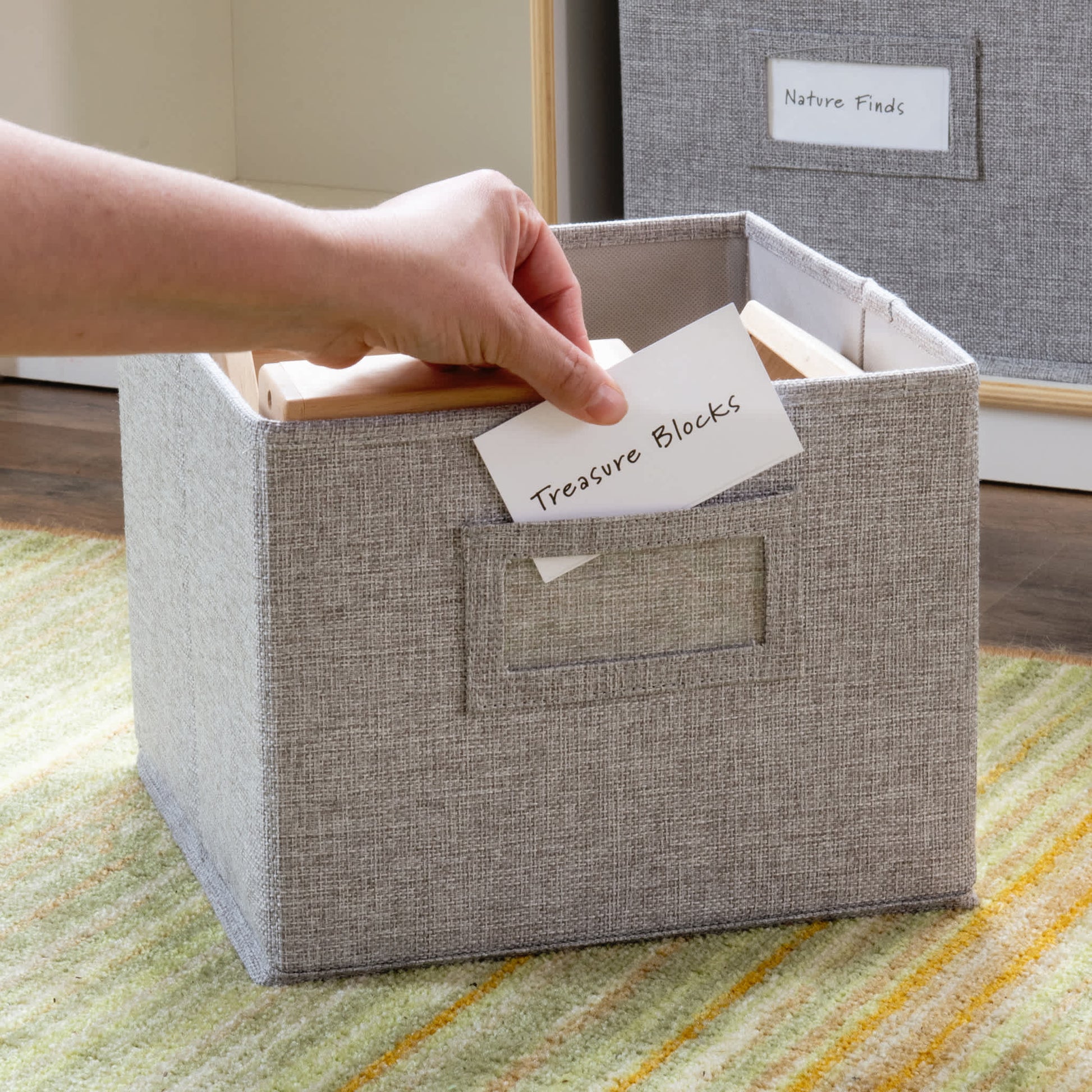 EdQ 2-Shelf 5-Compartment Storage with Bins - 24"